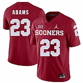 Oklahoma Sooners 23 Abdul Adams Red College Football Jersey Dzhi,baseball caps,new era cap wholesale,wholesale hats